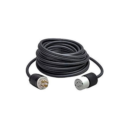 Construction Electrical Products SOW Extension Cord, 10 AWG, Outdoor, 10/3, L6-30R, Rubber, L6-30P, 50 ft 1035